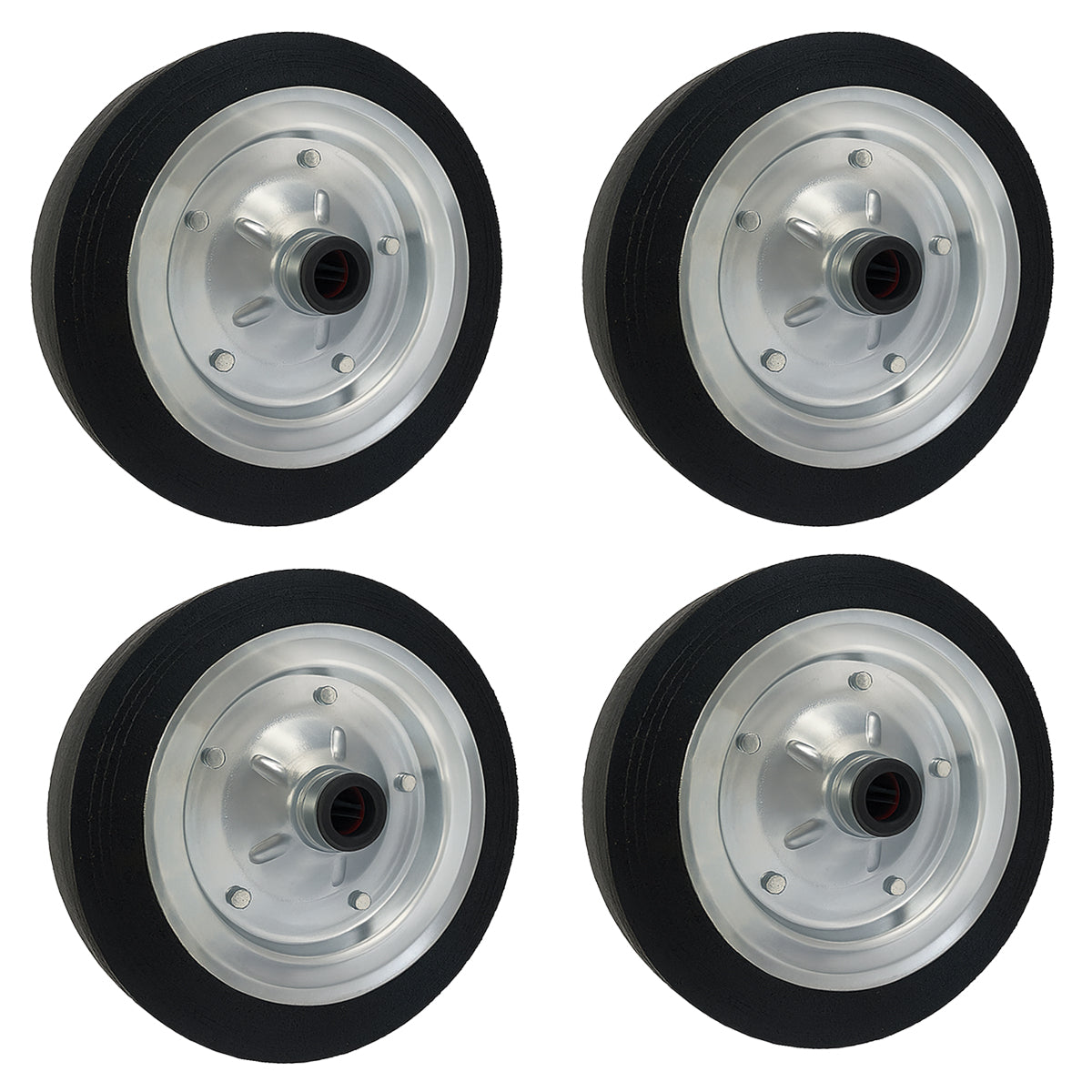 Ersatzrad Ø250 mm – Vollgummi Industrierad für Transportwagen, Code: 90