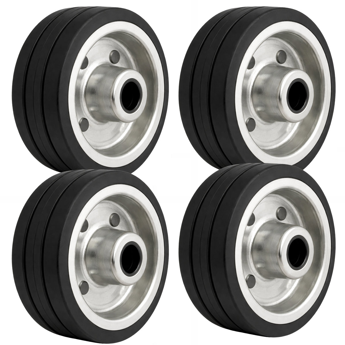 Ersatzrad Ø80 mm – Vollgummi Industrierad für Transportwagen, Code: 1