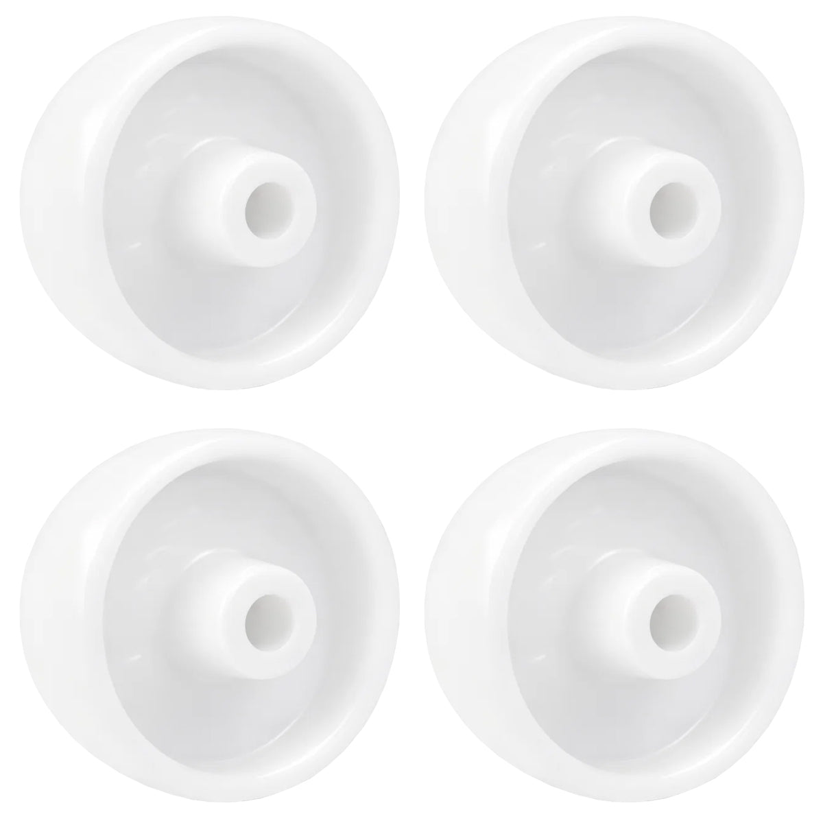 Transportrad Ø125 mm – Weißes Polyamidrad für Wagen, Code: 29B/15