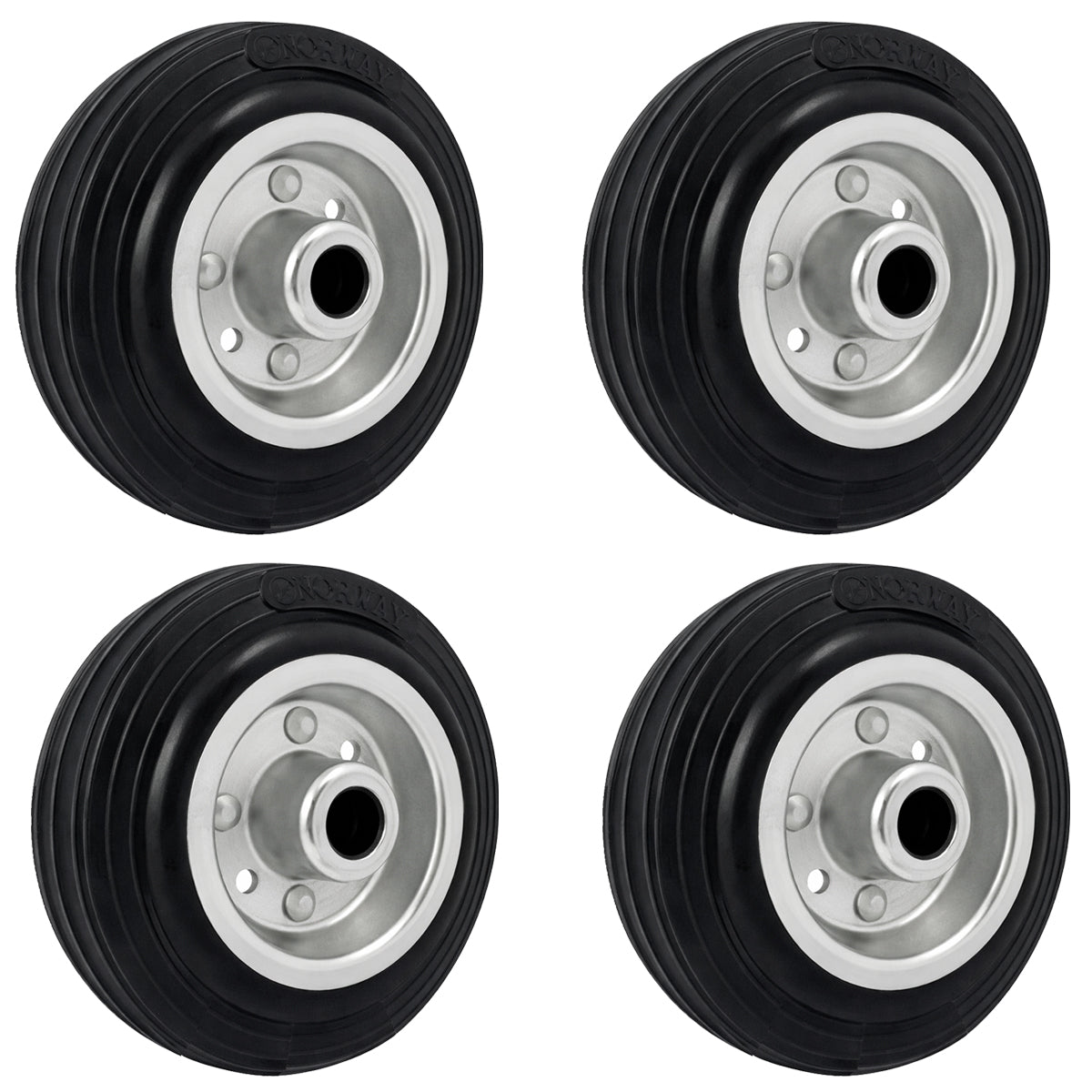 Ersatzrad Ø100 mm – Vollgummi Industrierad für Transportwagen, Code: 10