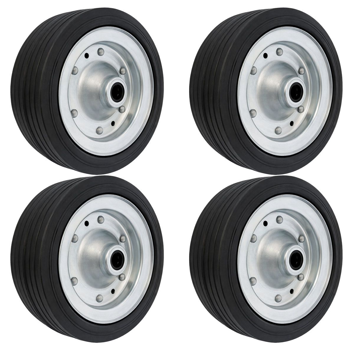 Ersatzrad Ø200 mm – Vollgummi Industrierad für Transportwagen, Code: 60F