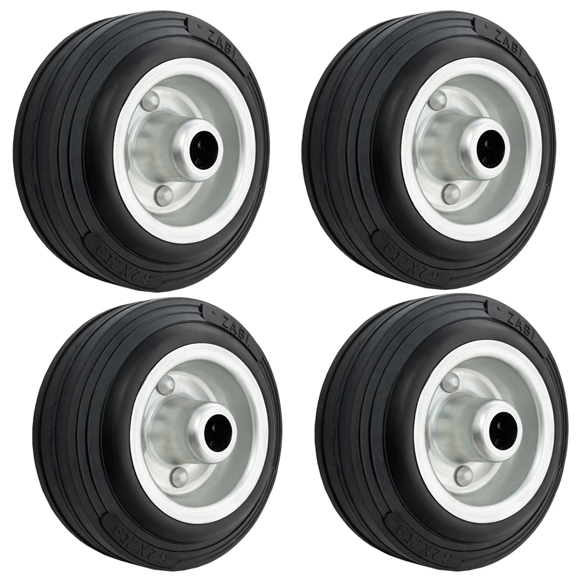 Ersatzrad Ø125 mm – Vollgummi Industrierad für Transportwagen, Code: 20