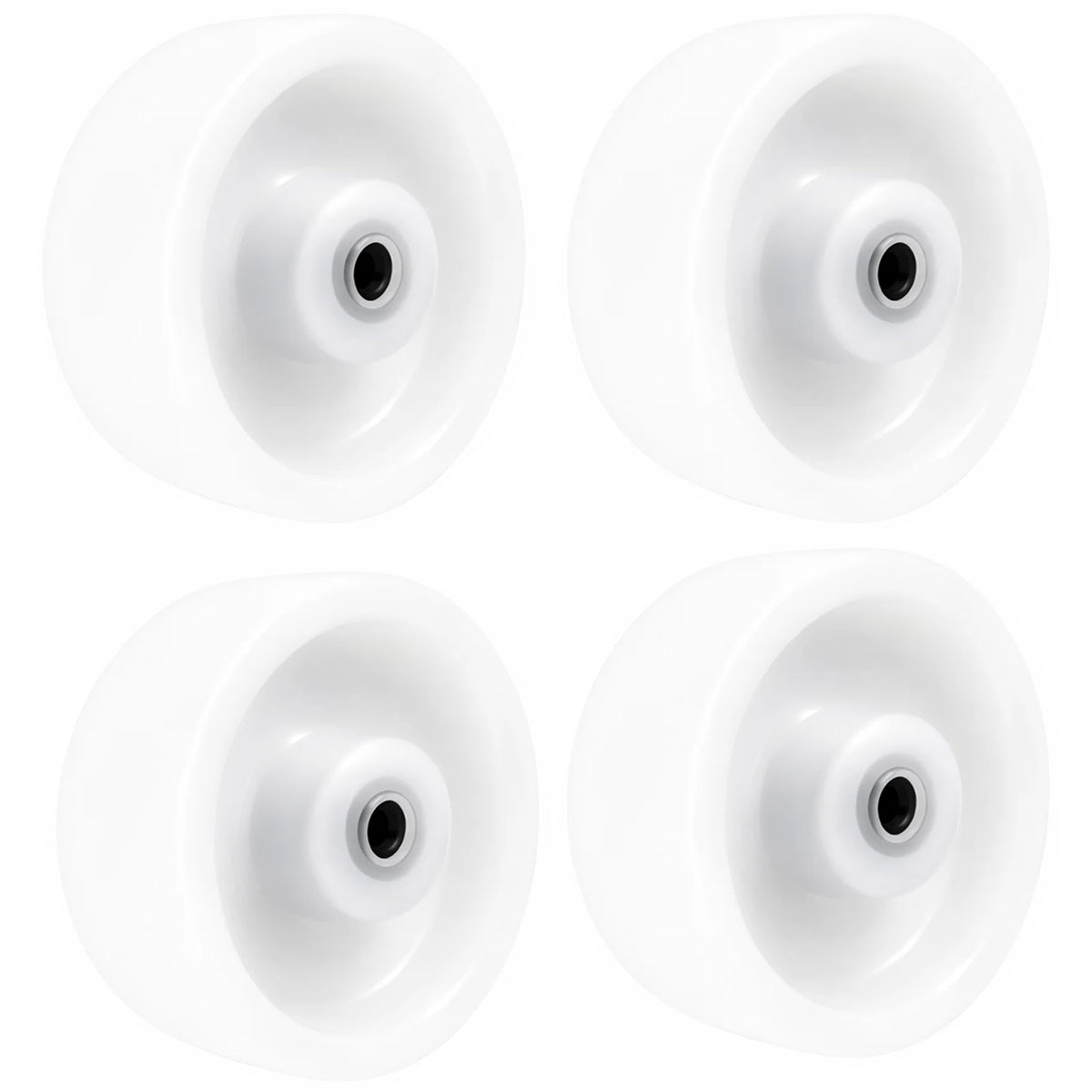 Transportrad Ø100 mm – Weißes Polyamidrad für Wagen, Code: 10BZ