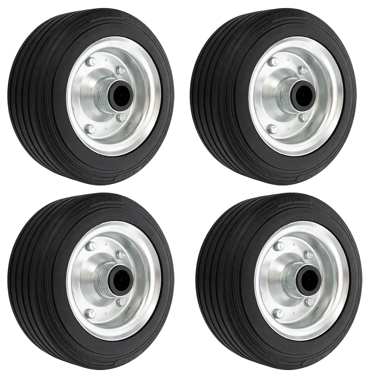 Ersatzrad Ø200 mm – Vollgummi Industrierad für Transportwagen, Code: 60N