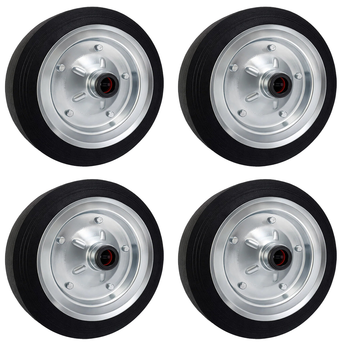 Ersatzrad Ø250 mm – Vollgummi Industrierad für Transportwagen, Code: 90PL