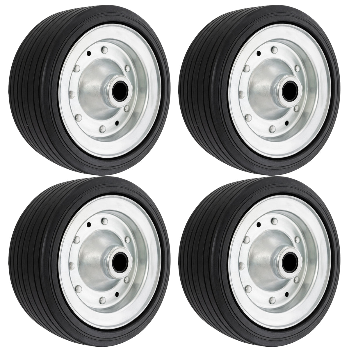 Ersatzrad Ø200 mm – Vollgummi Industrierad mit Gleitlager für Transportwagen, Code: 69F