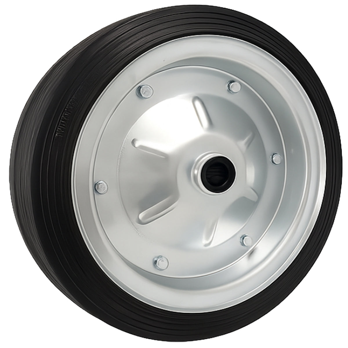 Ersatzrad Ø400 mm – Vollgummi Industrierad für Transportwagen, Code: 400/25