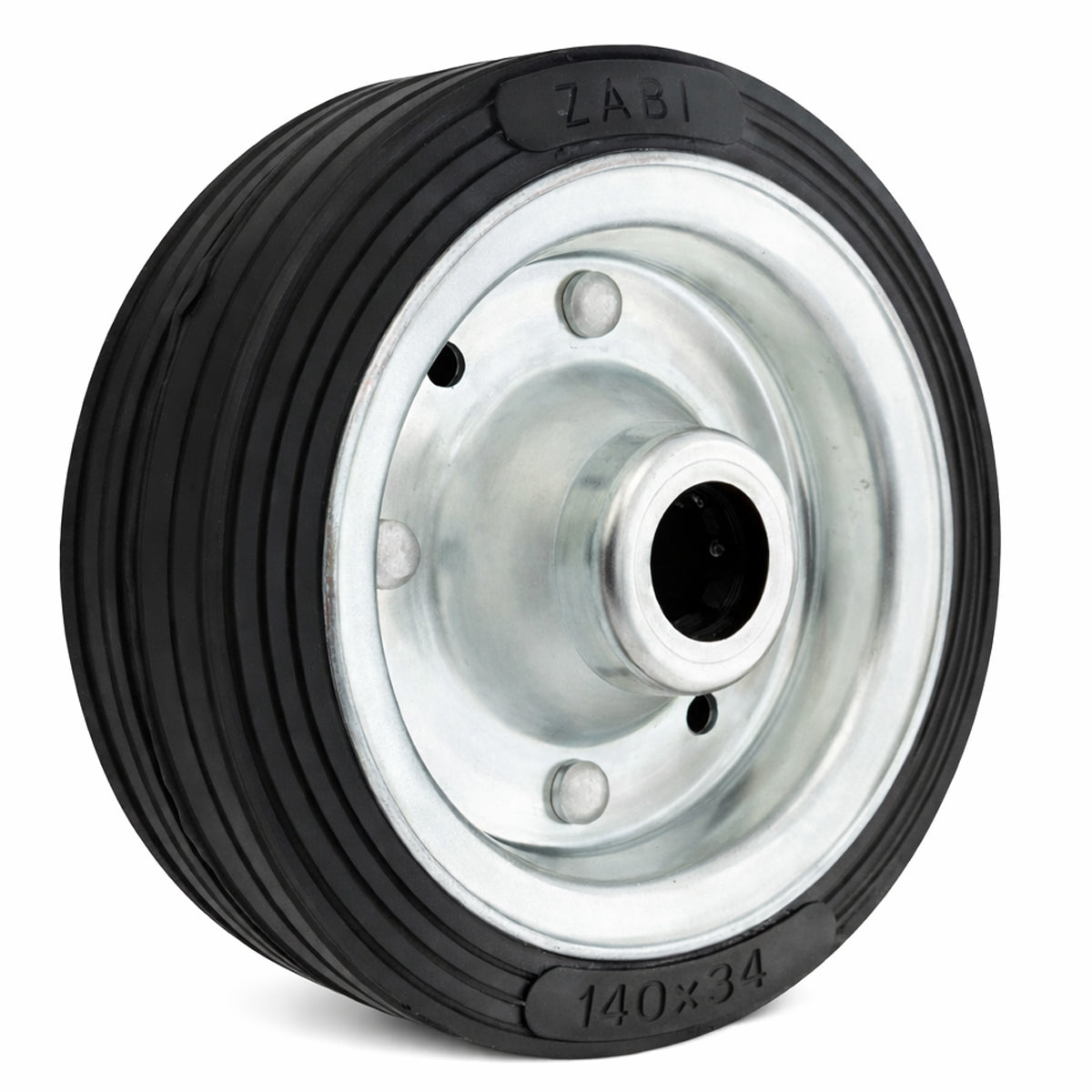 Ersatzrad Ø140 mm – Vollgummi Industrierad für Transportwagen, Code: 30