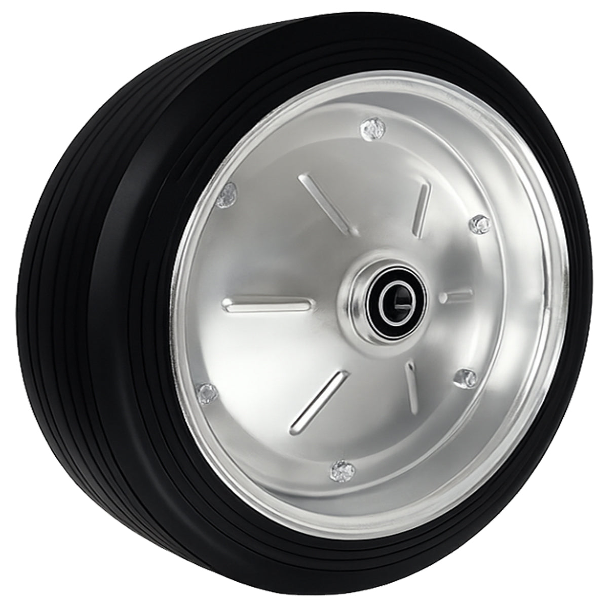 Ersatzrad Ø400 mm – Vollgummi Industrierad mit Kugellager für Transportwagen, Code: 400LL