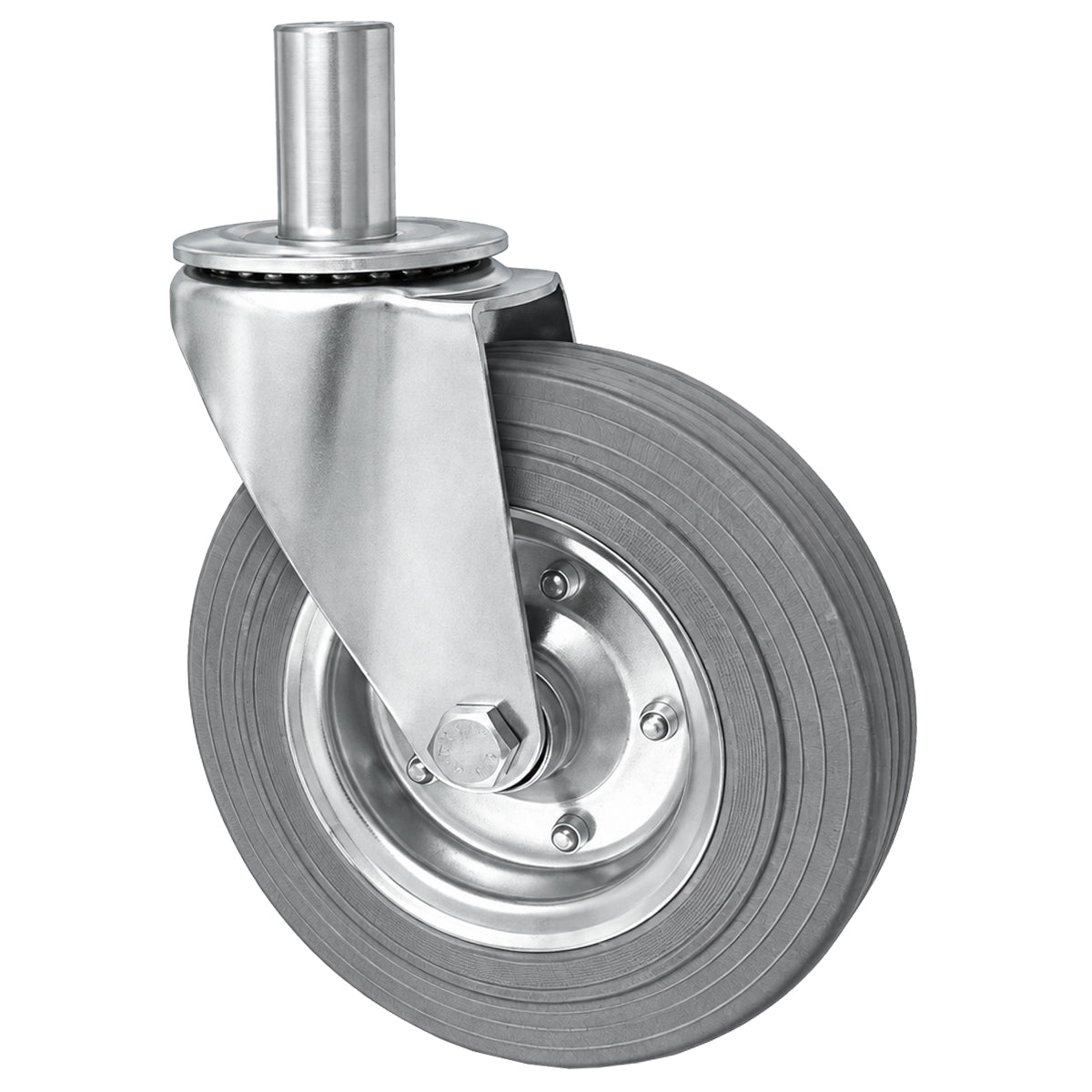 Metall-Gummiräder mit Befestigungsstift Lenkrollen  Ø200 mm Code: 64NS*32