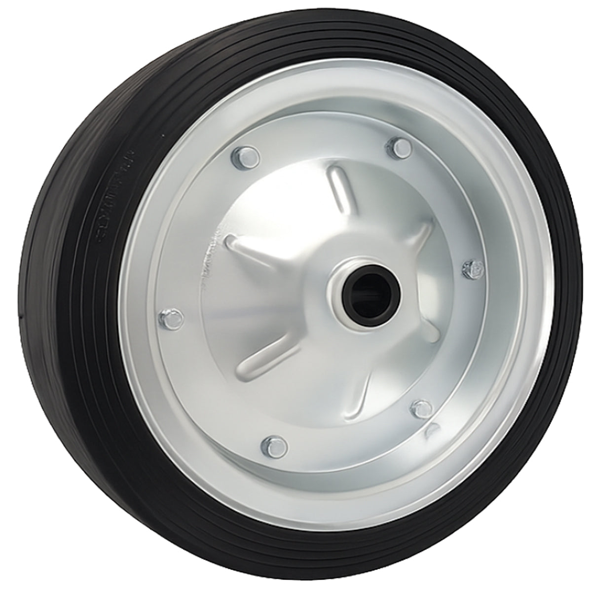 Ersatzrad Ø350 mm – Vollgummi Industrierad mit Gleitlager für Transportwagen, Code:  3509/25