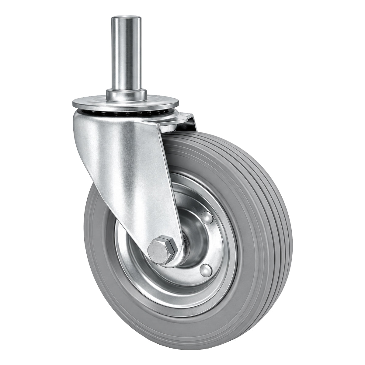 Metall-Gummiräder mit Befestigungsstift Lenkrollen  Ø180 mm Code: 54S*28