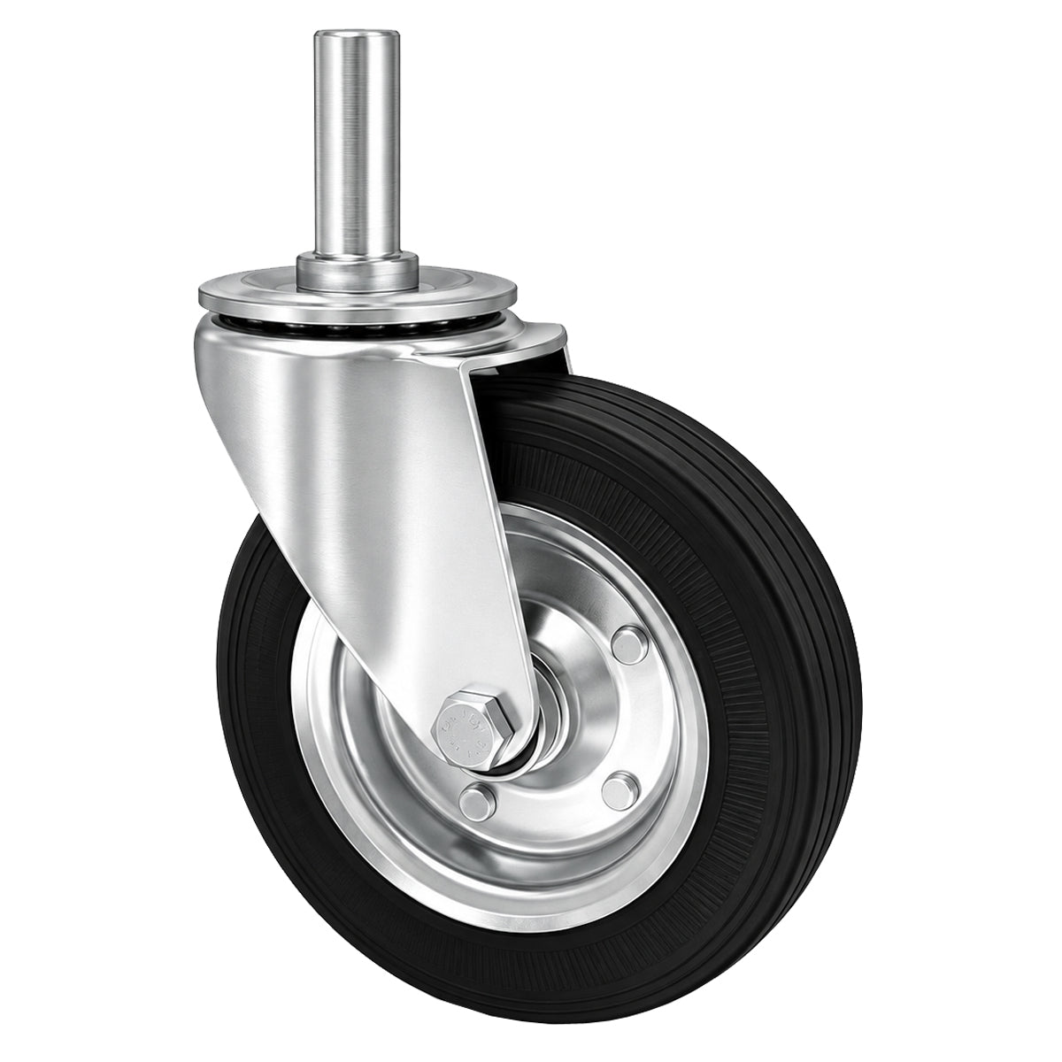 Metall-Gummiräder mit Befestigungsstift Lenkrollen  Ø180 mm Code: 54N*25