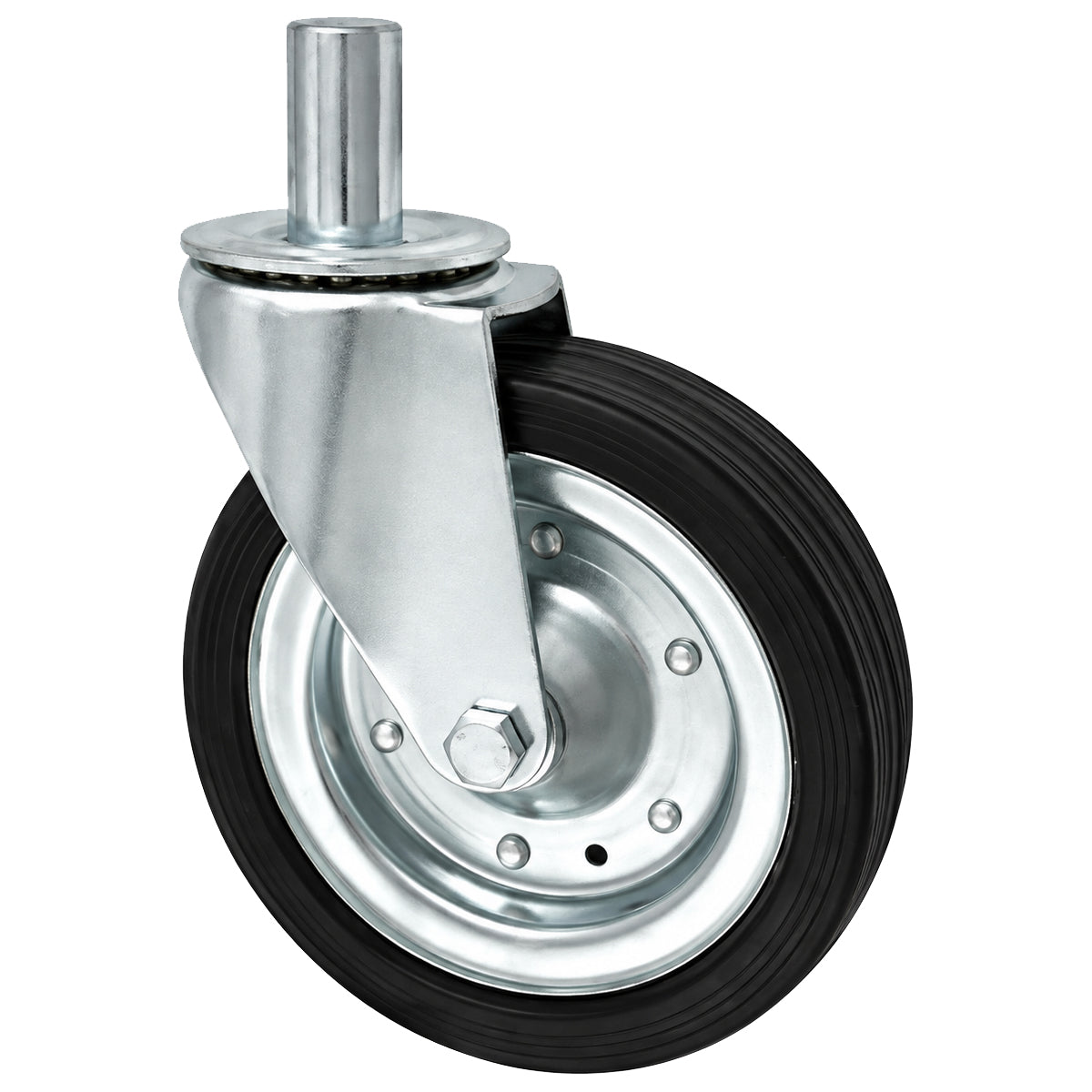Metall-Gummiräder mit Befestigungsstift Lenkrollen  Ø200 mm Code: 64F*32