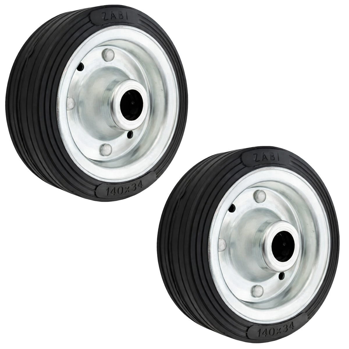 Ersatzrad Ø140 mm – Vollgummi Industrierad für Transportwagen, Code: 30