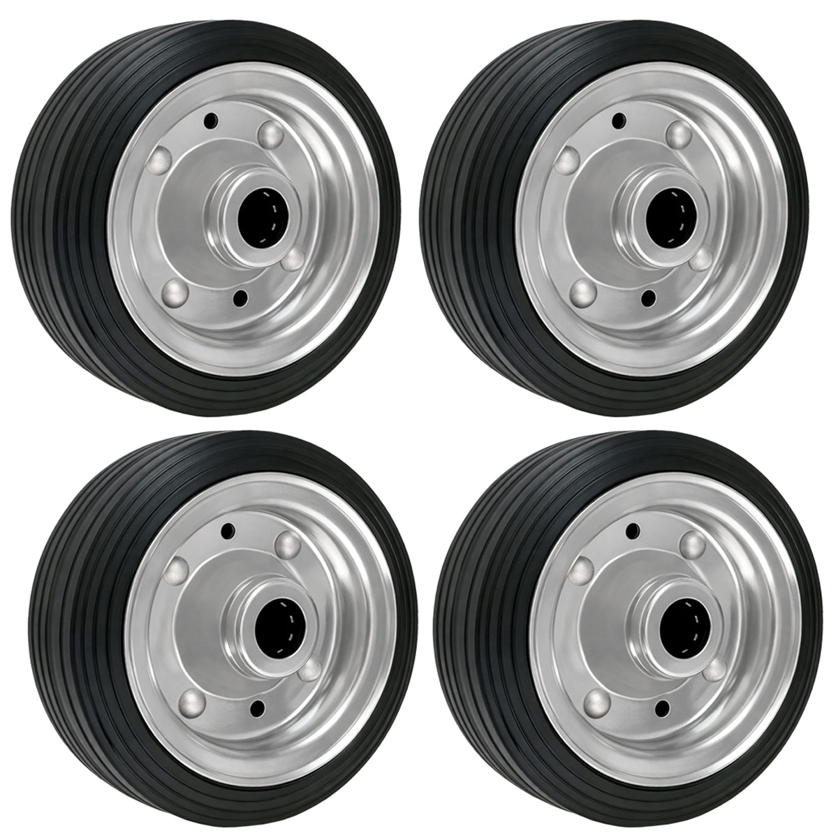 Ersatzrad Ø140 mm – Vollgummi Industrierad für Transportwagen, Code: 30/20