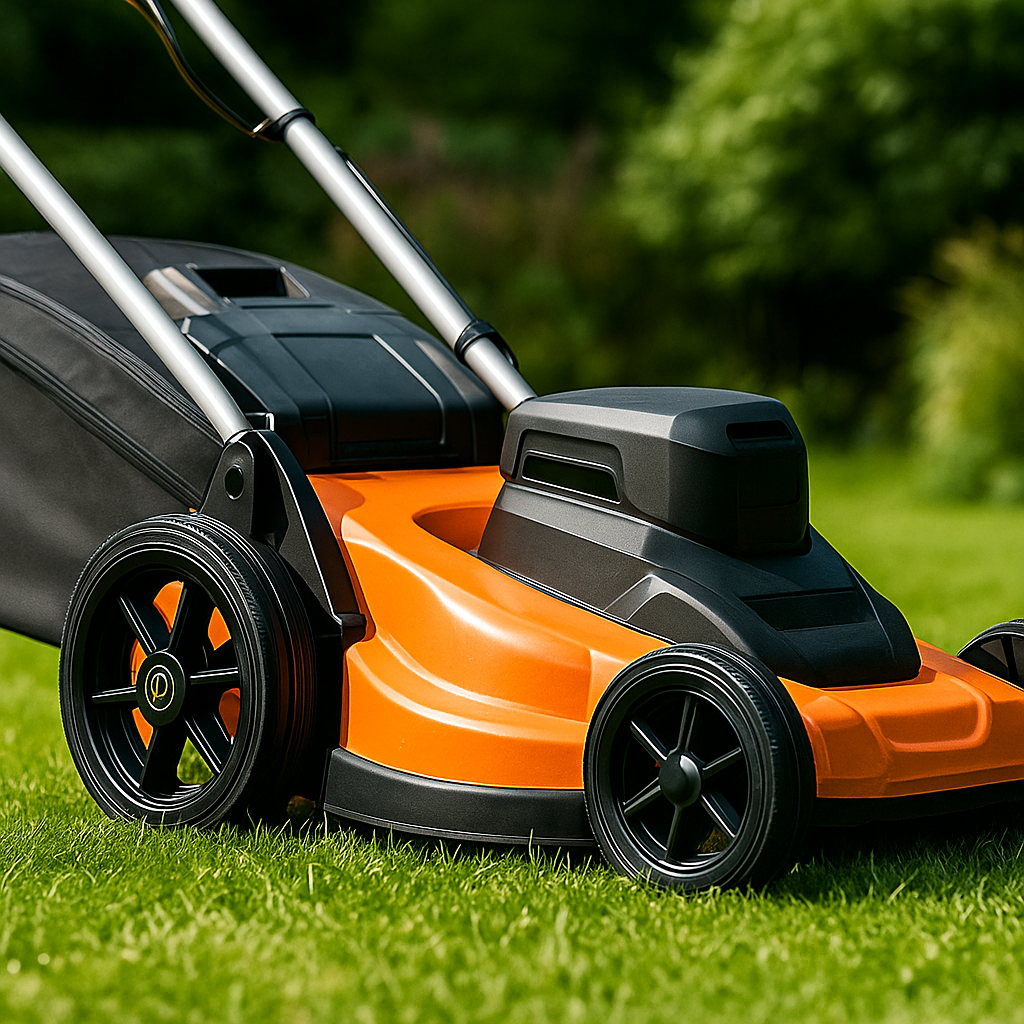 Rasenmäherrad 310 mm – Universal Ersatzrad aus Kunststoff mit Gummilauffläche & Kugellager, Code: 310TLL/17