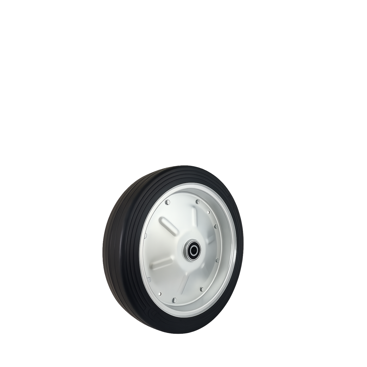 Ersatzrad Ø500 mm – Vollgummi Industrierad mit Kugellager für Transportwagen, Code: 500LL/35