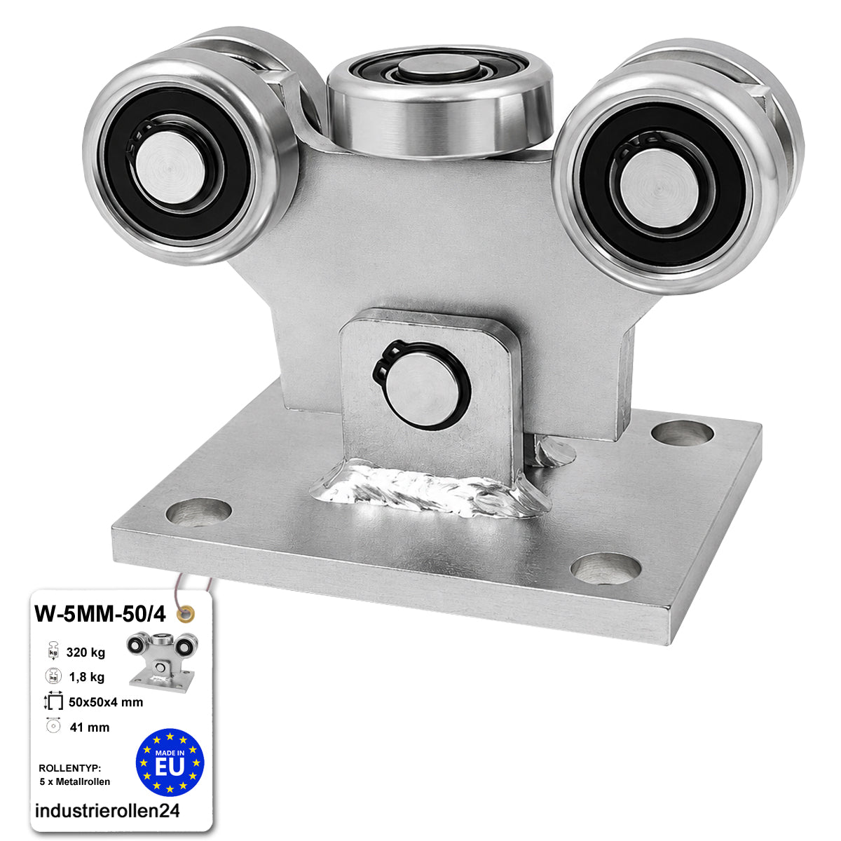 Torwagen für Schiebetore - für Profile 50 x 50 mm - Wandstärke 4 mm: W-5MM-50/4