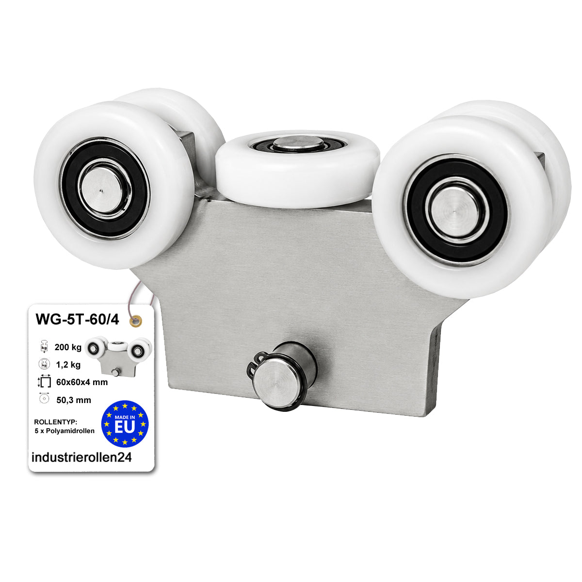 Torwagen für Schiebetore - für Profile 60 x 60 mm - Wandstärke 4 mm: W-5T-60/4
