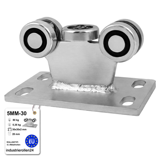 Torwagen für Schiebetore - für Profile 30x30 mm - Wandstärke 2 mm: 5MM-30