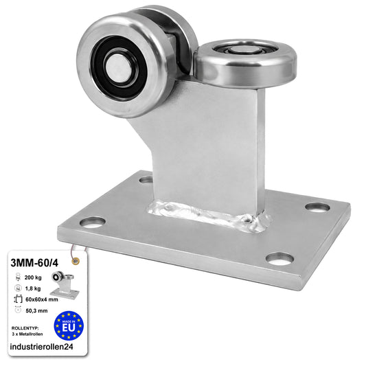 Torwagen für Schiebetore - für Profile 60 x 60 mm - Wandstärke 4 mm: 3MM-60/4