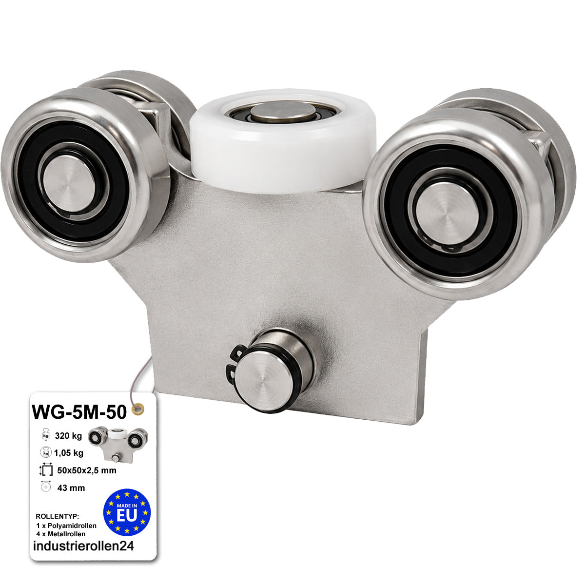 Torwagen für Schiebetore - für Profile 50x50 mm - Wandstärke 2,5 mm: WG-5M-50