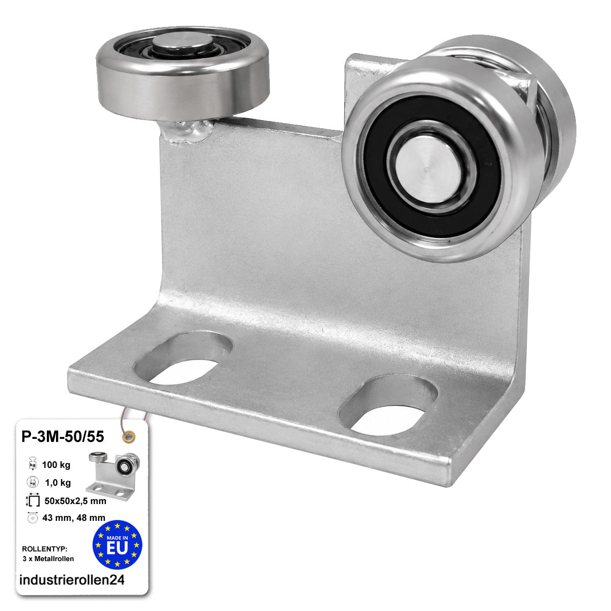 Torwagen für Schiebetore - für Profile 50x55 mm - Wandstärke 2,5 mm: P-3M-50/55