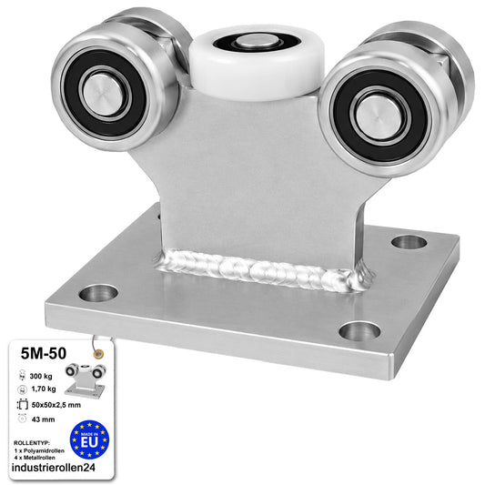 Torwagen für Schiebetore - für Profile 50x50 mm - Wandstärke 2,5 mm: 5M-50