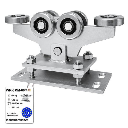 Torwagen für Schiebetore - für Profile 60 x 60 mm - Wandstärke 4 mm: WR-6MM-60/4