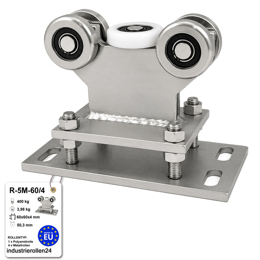 Torwagen für Schiebetore - für Profile 60 x 60 mm - Wandstärke 4 mm: R-5MM-60/4