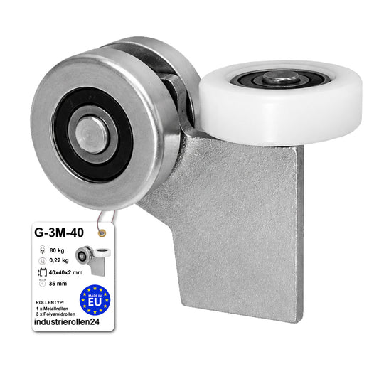 Torwagen für Schiebetore - für Profile 40x40 mm - Wandstärke 2 mm: G-3M-40