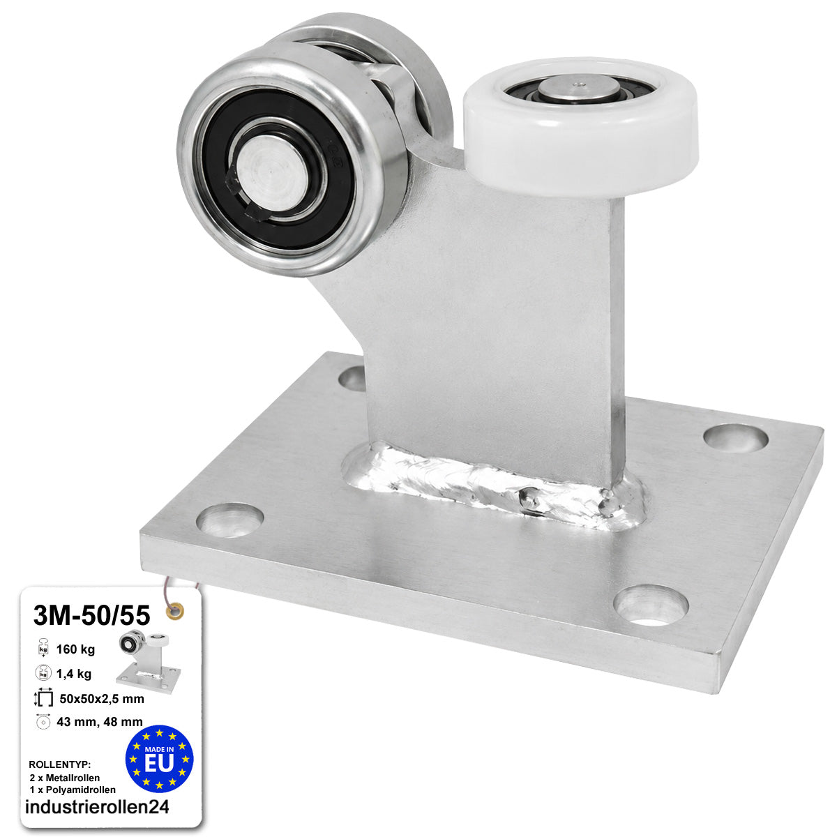 Torwagen für Schiebetore - für Profile 50x55 mm - Wandstärke 2,5 mm: 3M-50/55