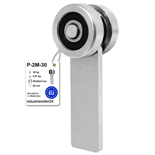 Torwagen für Schiebetore - für Profile 30x30 mm - Wandstärke 2 mm: P-2M-30