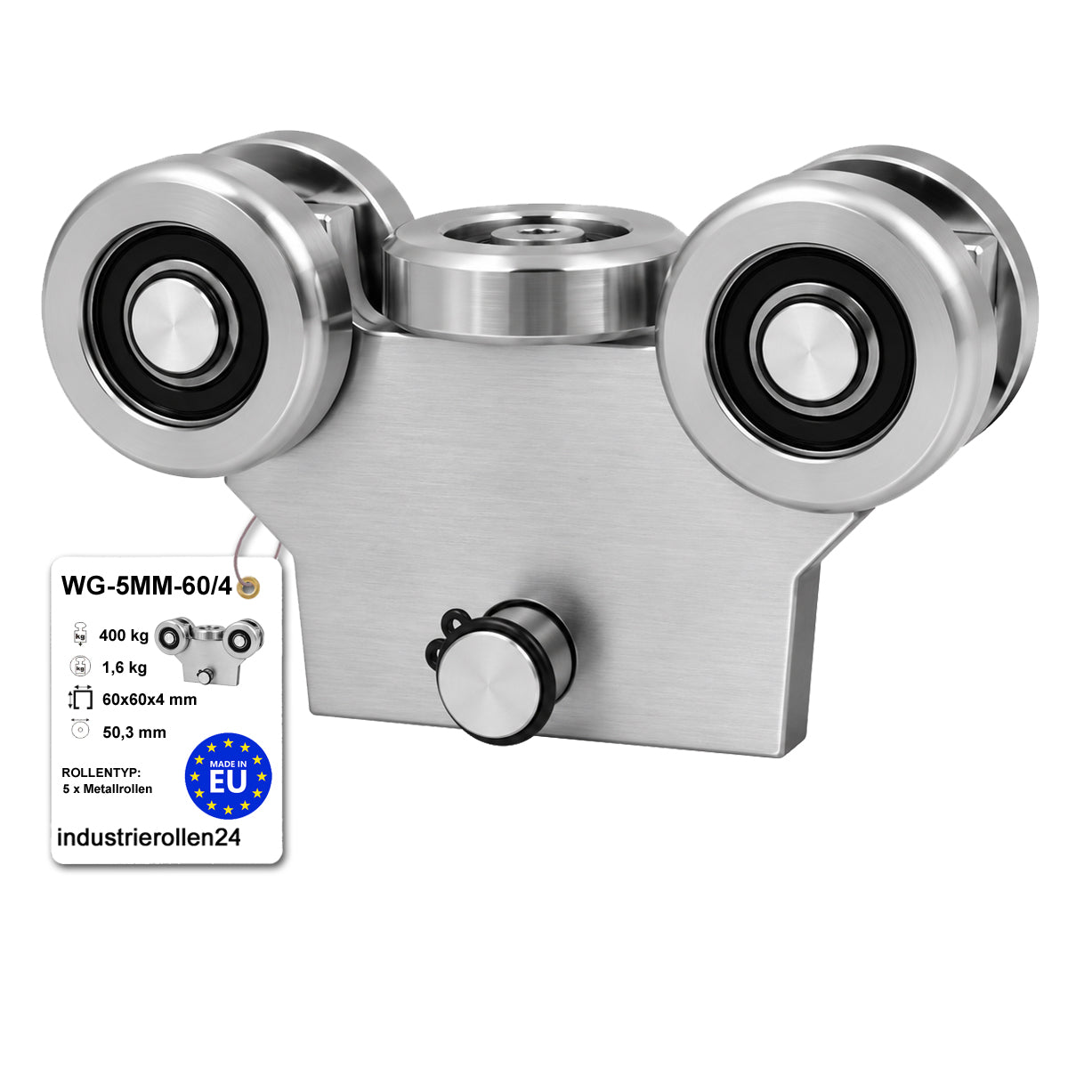 Torwagen für Schiebetore - für Profile 60 x 60 mm - Wandstärke 4 mm: W-5MM-60/4