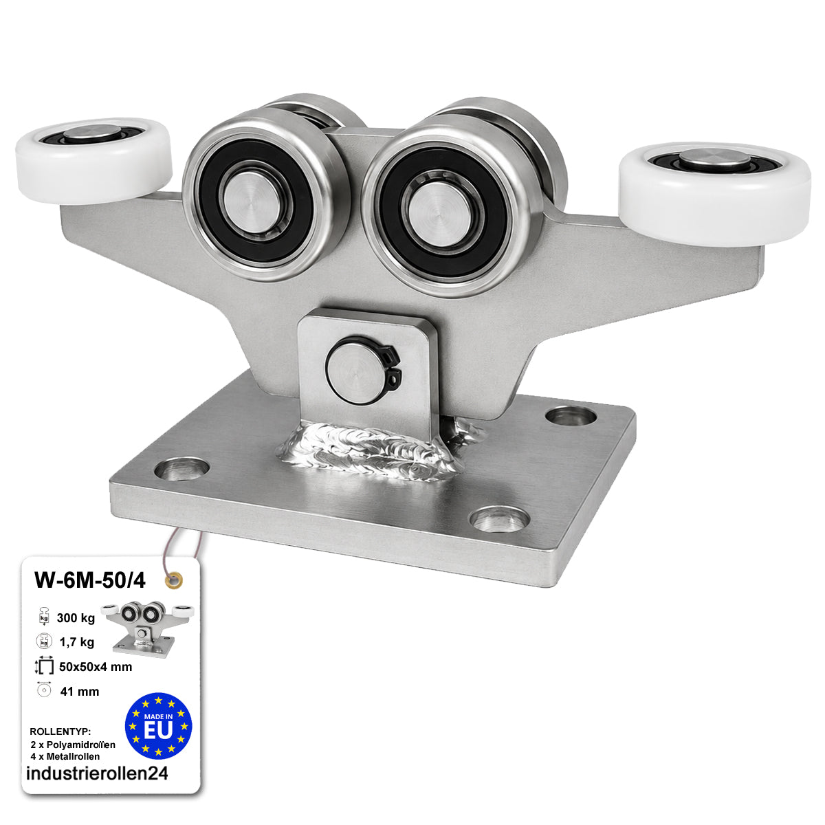 Torwagen für Schiebetore - für Profile 50 x 50 mm - Wandstärke 4 mm: W-6M-50/4
