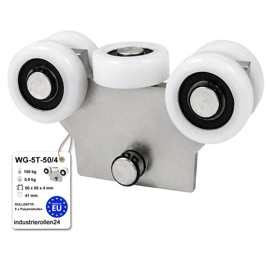 Torwagen für Schiebetore - für Profile 50 x 50 mm - Wandstärke 4 mm: WG-5T-50/4