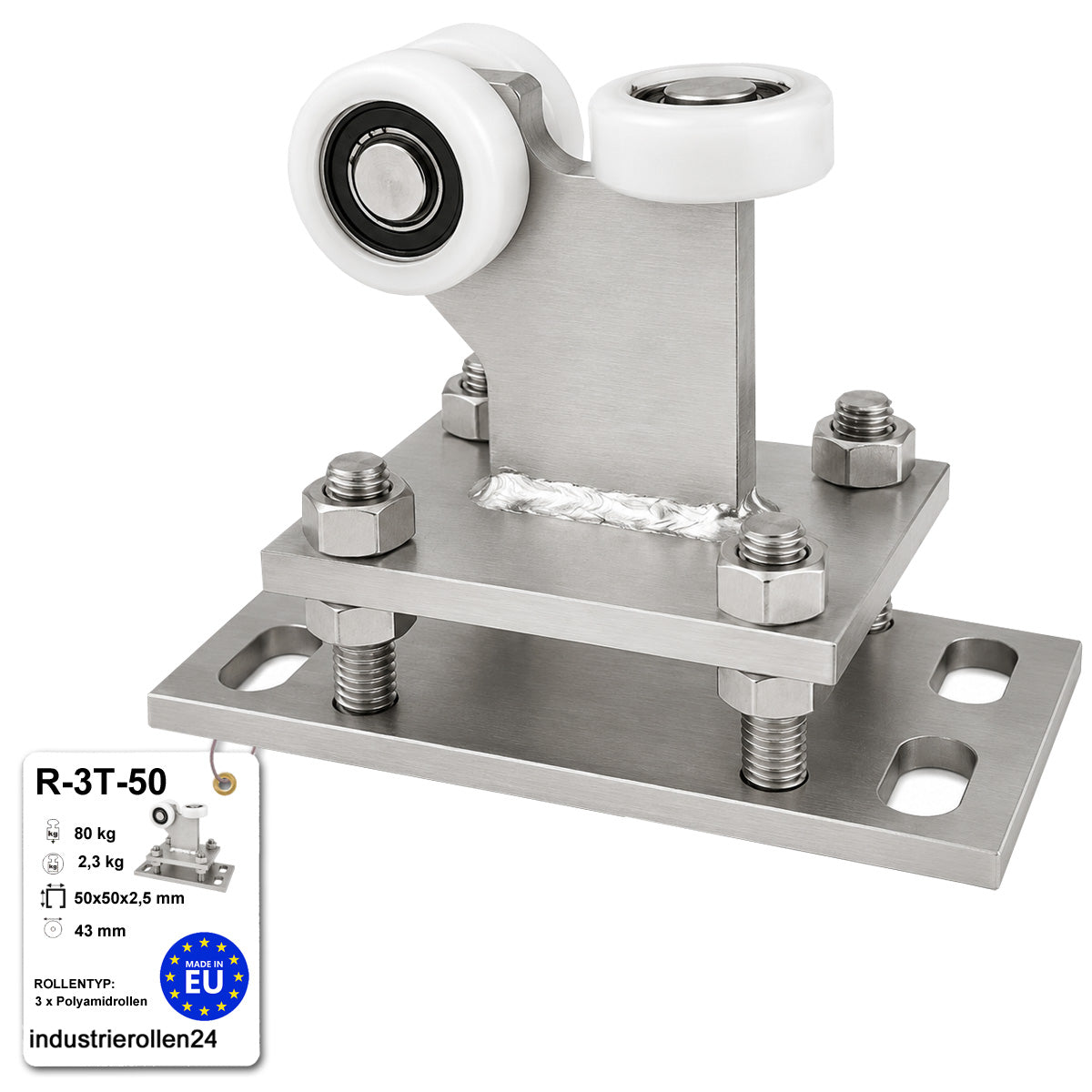 Torwagen für Schiebetore - für Profile 50x50 mm - Wandstärke 2,5 mm: R-3T-50