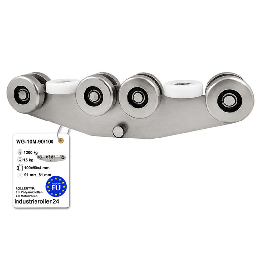 Torwagen für Schiebetore - für Profile 90x100 mm - Wandstärke 4 mm: WG-10M-90/100