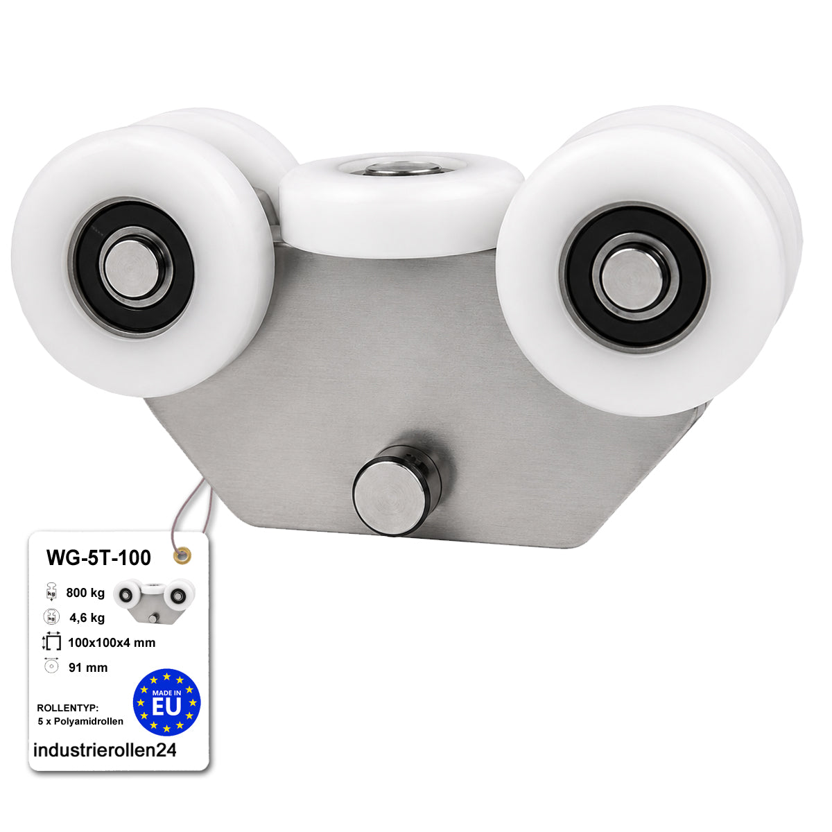 Torwagen für Schiebetore - für Profile 100x100 mm - Wandstärke 4 mm: WG-5T-100